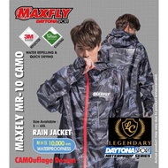 DAYTONA MAXFLY CAMO SUPER DRY RAINCOAT BAJU HUJAN MR10 / MR09 3M SCOTCHLITE REFLECTIVE MATERIAL