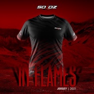 2024 New Fashion SOLOZ IN FLAMES3d Printed T-shirt Shirt Short Sleeve Jersey