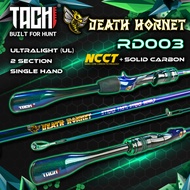 Joran UL Casting TACHI Death Hornet Kolam Singlehand Solid Carbon 1.5-1.98m Ultralight Rod Freshwate
