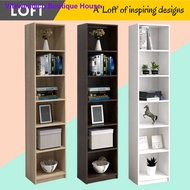 LOFT Design Billy Narrow 6 tier bookcase/ Rak Buku / Almari Buku/ Almari serbaguna