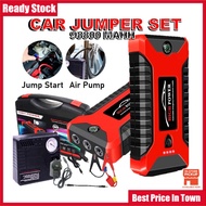 ✸99800mAh Jumper Powerbank Car Jumper Power Bank Jumper Kereta Power Bank Jump Starter Car With Pump Jumper 充电宝 汽车启动器✱