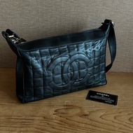 Chanel 冰格黑金單肩包