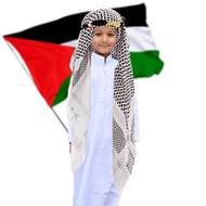 Black Shemagh for kids 2 Piece Igal Children plus Turban Shemagh Scarf Kids Boy Girl Saudi Arab Surb