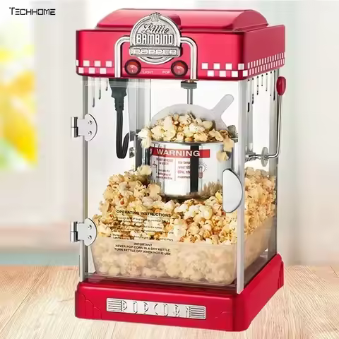 New home commercial popcorn machine vertical automatic electric ball popcorn machine mini popcorn ma