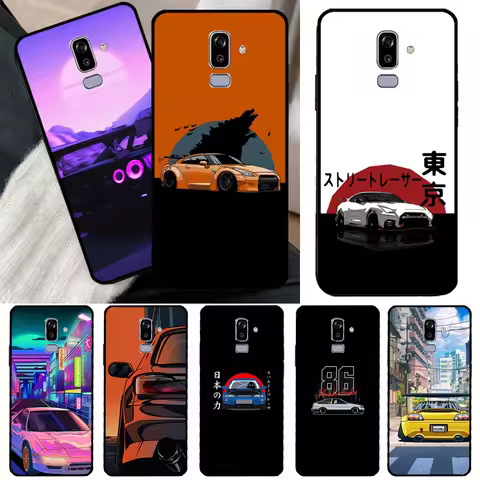 JDM Tokyo Drift Sports Car Phone Case For Samsung Galaxy J6 J4 Plus A6 A7 A8 A9 J8 2018 A3 A5 J1 201