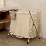 【ikloo】附蓋分類髒衣收納籃/洗衣籃 (三格)