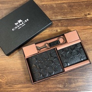 111-hycw75371-9 75371 coach Men Short Wallet Folding Wallet qianbao