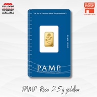 Youloong PAMP Suisse Rosa 2.5g goldbar 999.9GOLD