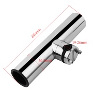 AndyMarine 360 Degrees Rotation Fishing Rod Holder Stainless Steel For Boat Clamp on Marine Hardware
