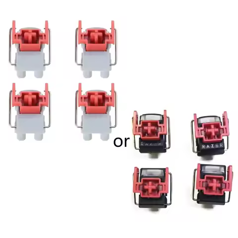 4Pcs V2 Slient Liner Red Switch Hot-Swappable DIY Clicky Linear Optical Switches for razer Huntsman