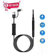 ROGTZ - Camera Nội Soi Tai Mũi Họng AN103 Hình Ảnh HD Sắc Nét Tích Hợp Đèn LED Tiện Ích 3 Trong 1 US