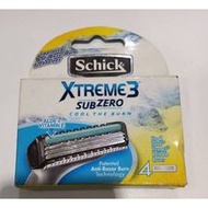 Schick Xtreme 3 Subzero - 4's cartridges