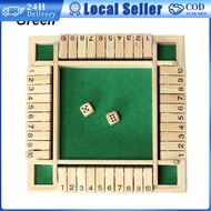 Wooden Math Games For Party/Club/Family Games Tabletop Games Shut The Box Game 2-4 Player For Party/