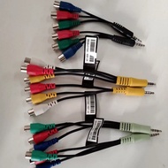 Audio Cable DC3.5 to 3 Shower Head 3.5 One Point Three AV Adapter Cable 3.5 to 3AV Female Extension 