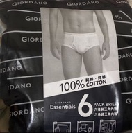 Giordano 三角內褲 黑色 三角底褲 棉 XL 腰87-93cm 上水MTR面交