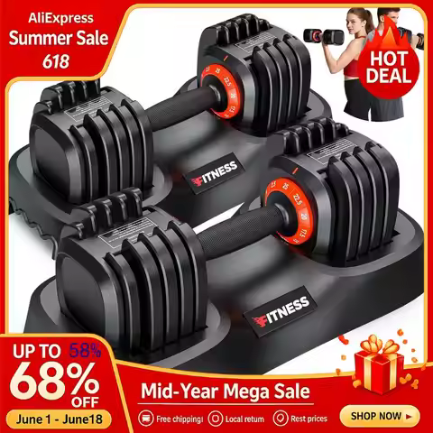 Adjustable Dumbbell Set of 2, 25 55 80LB Dumbbell SetFast Adjust Weights Set, 5 10 16 in 1 Free Weig