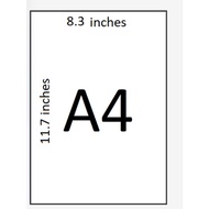 6R Foto ( 10 Pieces) ,A4-Foto ( 10 Pieces)  and A3 - Foto  ( 10 Pieces ) Print A High Quality Cuci G