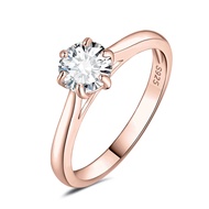 JewelryPalace Moissanite D Color 0.5ct 1ct 1.5ct 2ct Round Cut S925 Sterling Silver Solitaire Weddin