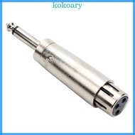 KOK 6 35mm 1 4in to 3Pin Sound Adapter Lightweight 6 35 to 3Pin Connector Converter for Mixers Power
