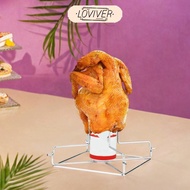 LOVIVER Beer Can Chicken Holder Folding for Tender Roaster Chicken Party Turkey
