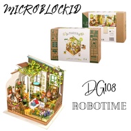 ROBOTIME MINIATURE 3D WOODEN HOUSE DIY MILLER'S GARDEN MINIATURE HOUSE AND BEAUTIFUL WOODEN MANIATUR