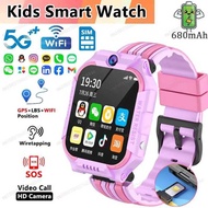 New Kids 5G Smart SOS GPS+BDS/GLONASS Location Phone Call Camera Child Smartwatch 1.83 Inch WIFI Wat
