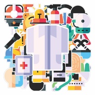 50 PCS Job Safety Stickers Waterproof Stickers – Ideal to Protect and Decorate Laptop Goods, hp, Bic