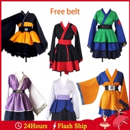 Naruto Adult Japanese Kimono Cosplay Kids Akatsuki Cloud Print Uchiha Sasuke hyuuga hinata Costume D