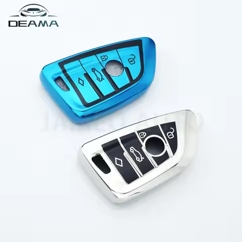 3 4 Buttons TPU Car Key Case for BMW 2 5 6 7 Series 216i F46 X1 X2 X3 X5 X6 GT Smart Keyless Remote 