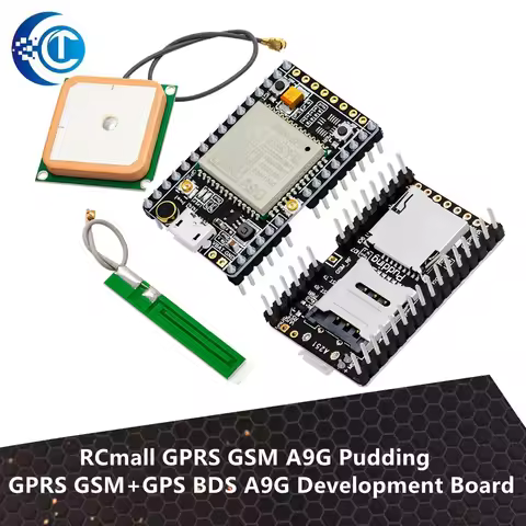 RCmall GPRS GSM A9G Pudding/ GPRS GSM+GPS BDS A9G Development Board SMS Voice Wireless for Smart Wat