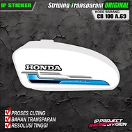 HONDA STRIPING STICKERS MOTORCYCLEOriginal CB 100HONDA - HOLOGRAM AND TRANSPARENT MOTORCYCLE STICKER