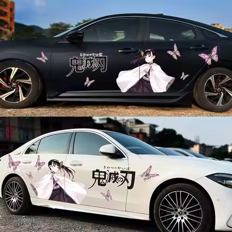 Demon Slayer Car Sticker Car Sticker Body Decorative Sticker Car Clothes Kamado Nezuko Kochou Shinob