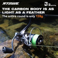 Bearking RTBLUE B3 reel Spinning Reel 128g Ultralight Carbon material  5Kg Max Drag 5+1BB 5.2:1 Fres
