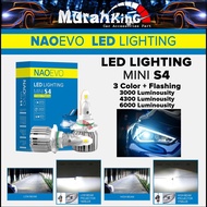 NAOEVO MINI S4 Series 3000/4300/6000 LED Headlight H4 H7 H11 9006 Fog Light Bulb Fog Lamp For Car