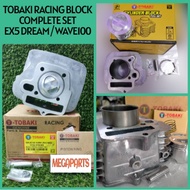 TOBAKI RACING BLOCK COMPLETE SET EX5 DREAM / WAVE100 53MM 56MM CYLINDER BLOCK FULL SET