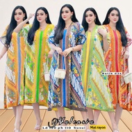 (ALESHA) Daster Valenstad 120 rayon soft nursing friendly Jumbo Casual nightgown for women, mothers,