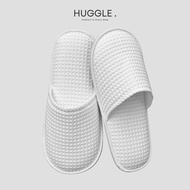 White Cozy Closed Toe Slippers Home Walking Shoes