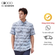 G2000 Men's Blue Short Sleeve Shirt