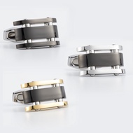 【Cufflink Tidak Menyebabkan Alergi】Cufflink Keluli Tahan Karat Dua Warna Berkualiti Tinggi Baharu, C