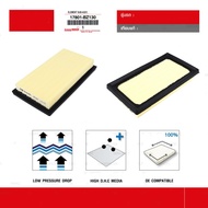 17801-BZ130 Toyota air filter for Perodua Aruz, Bezza 1.3