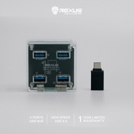 USB Hub Rexus RXH331 4 Port V.3.1 With USB Type C