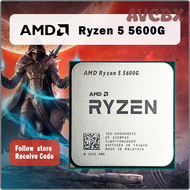 AVCBX AMD Ryzen 5 5600G R5 5600G 3.9GHz หก-Core สิบสอง-Thread 65W L3เครื่องประมวลผลซีพียู = 16M 100-
