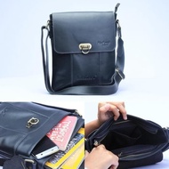 TKC-25 Kickers genuine leather men's sling bag - Brown Kickers BAG - Kickers Leather Bag