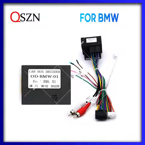 QSZN For BMW 1 Series / E90 E92 E93 / X1 Android Car Radio Canbus Box Decoder Wiring Harness Adapter