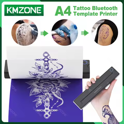 GZQIANJI A41 Tattoo Transfer Automatic Fast Printing Wireless Portable Tattoo Stencil Printer Suitab