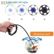 BENEKIY HD Inspection Camera, LED Light IP67 Waterproof Inspection Camera, 3 in 1 Universal 408P/720