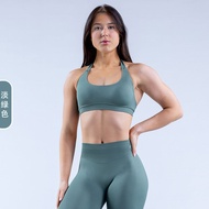 DFYNE Eropah dan Amerika Lancar Tanpa Belakang Halter Sukan Tank Top untuk Wanita Anjal Tinggi Matte