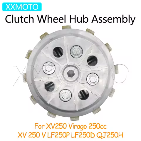 For Yamaha XV250 Virago 250cc XV 250 V LF250P LF250D QJ250H Motorcycle Engine Clutch Plates Assembly