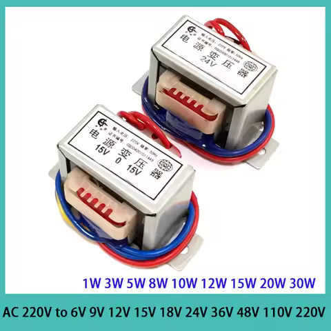 30W 20W 15W 12W 10W 8W 5W 3W 1W Power Transformer Input AC 220V 50HZ Output AC 6V 9V 12V 15V 18V 24V