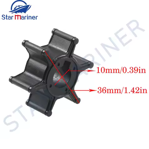 6L5-44352 Water Pump Impeller For Yamaha Outboard Motor F2 F2.5 3(Malta) 2 Stroke Boat Engine 6L5-44